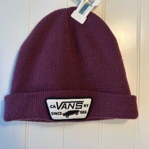 Vans burgundy beanie